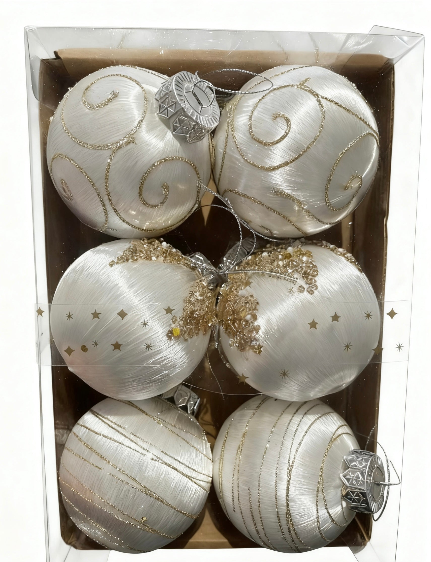 Xmas Satin Baubles Set